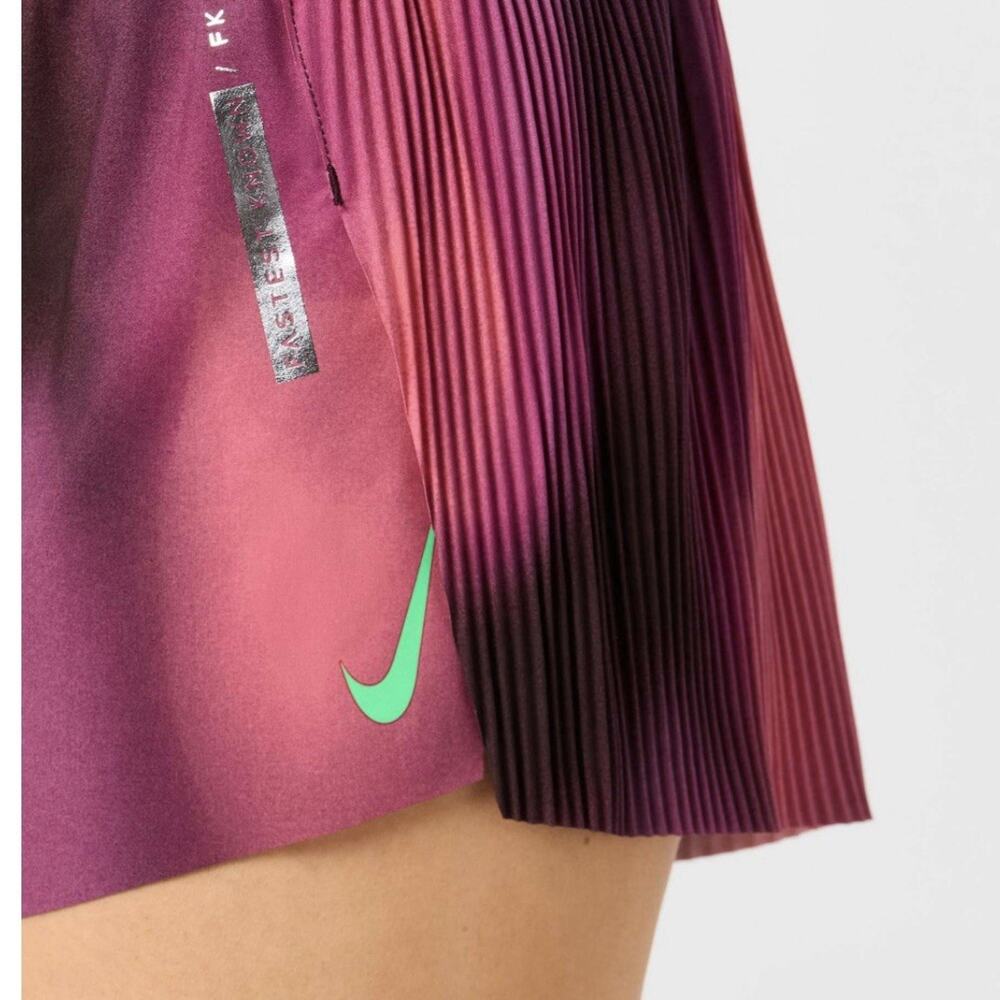 Nike Running Shorts Medium Womens Pink Faith Kipyegon 3" Aero Swift Mid Rise - Picture 11 of 16